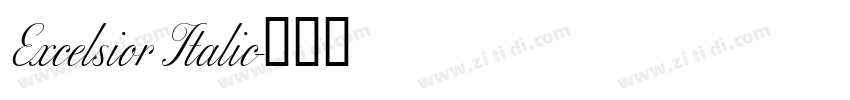 Excelsior Italic字体转换